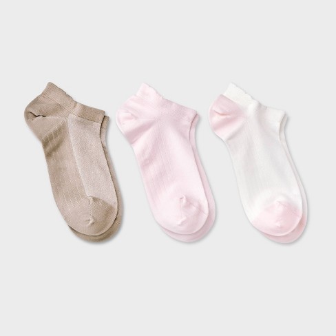 Women's 2pk Cozy Marled Crew Socks - Universal Thread™ Rose/light