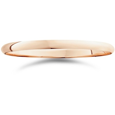 Pompeii3 3mm Dome High Polished Wedding Band 10k Rose Gold