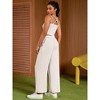 ATHLECHIC Women's Summer 2 Pieces Outfits Tracksuit Crop Camisole and Wide Leg Pants Lounge Sets - 4 of 4