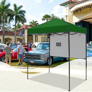 EAGLE PEAK 6'x4'Instant Pop Up Canopy with Adjustable Sun Wall - 1 of 4