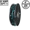 Novelty Lights 250 Feet C9/E17 Intermediate Base Christmas Bulk Spool, Vintage Holiday Hanging Light String, SPT-1 18 Gauge Green Wire - 2 of 3