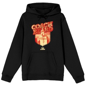 Ted Lasso TV Series Coach Beard With Shield Men's Black Hoodie - 1 of 1
