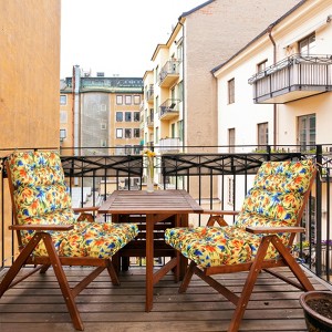 EAGLE PEAK Tufted Outdoor/Indoor High Back Patio Chair Cushions, Set of 2, 46'' x 22'' - 1 of 4