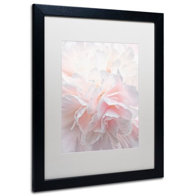 Trademark Fine Art -Cora Niele 'Pink Peony Petals IV' Matted Framed Art