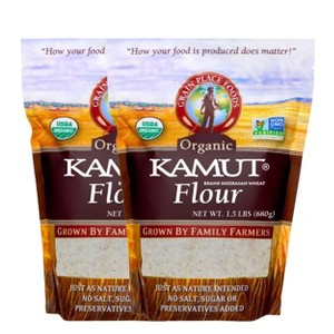 Grain Place Foods 1.5 oz Non-GMO Organic Kamut Khorasan Wheat Flour - Pack of 2 - 1 of 4