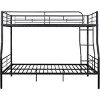 Streamdale Full XL Over Queen Metal Bunk Bed, Black - 4 of 4