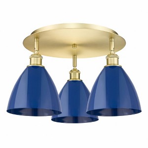 Ballston Dome - 3 Light Flush Mount In Industrial Style-10 Inches Tall and 19.25 Inches Wide - 1 of 1
