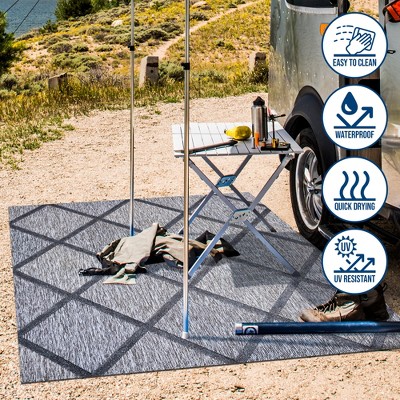 Transitional Diamond Trellis 3x5 Dark Gray Synthetic Area Rug