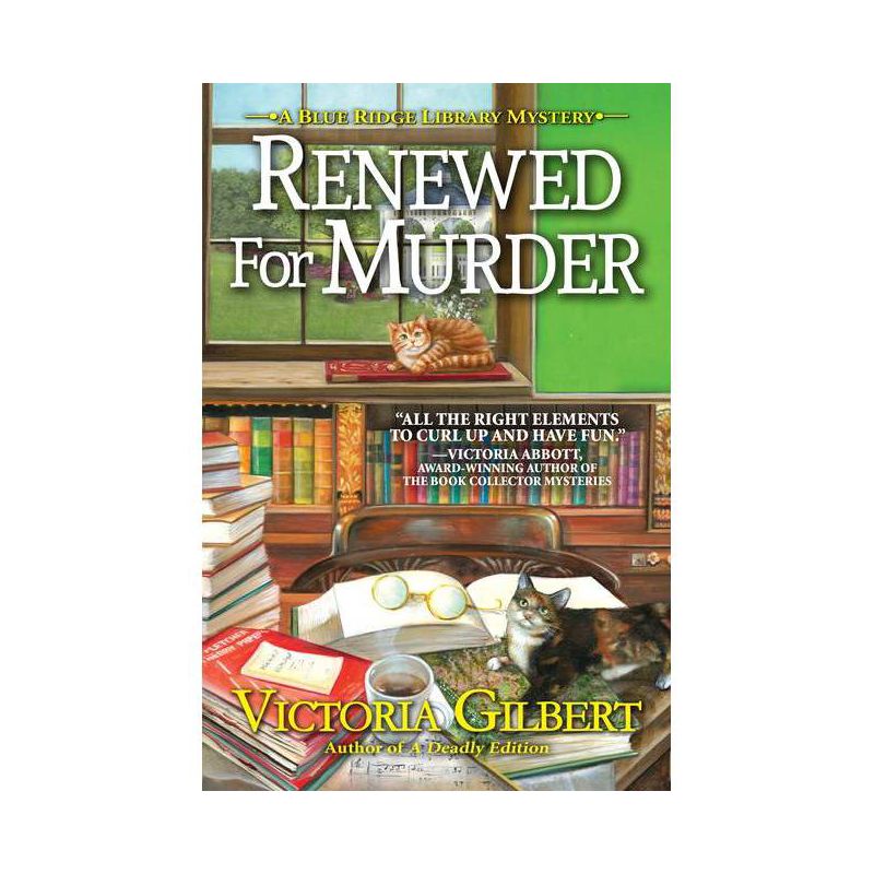 Renewed for Murder - (Blue Ridge Library Mystery) by  Victoria Gilbert (Hardcover), 1 of 2