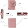 Hachikiko Small Bifold Wallet - Vegan Leather RFID Blocking Card Holder with Zipper Coin Pocket, Compact & Roomy£¬Pink - 4 of 4