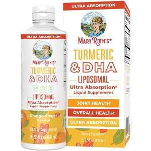 MaryRuth's Turmeric & DHA Liposomal, Sweet Ginger, 15.22 oz - 1 of 4
