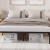 Universal Metal Bed Frame with Storage - Heavy Duty Platform for Twin/Full/Queen/King, No Box Spring - 4 of 4