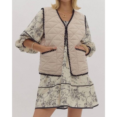 Women's Stitch By Stitch Quilted Vest - entro