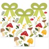 Big Dot of Happiness Wild Mushrooms - Square Favor Gift Boxes - Red Toadstool Party Bow Boxes - Set of 12 - 2 of 4