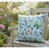 Outdoor Pillow Papillion Design - 18" Climaweave Polyester by Manual Woodworkers & Weavers - 2 of 3