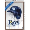 Trends International MLB Tampa Bay Rays - Drip Helmet 22 Framed Wall Poster Prints - 3 of 4