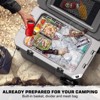 SOZT Gray 55 qt. Portable Chest Cooler, Leak-Proof Outdoor Insulated Cooler with Handle and Wheels for Camping, Beach, Boat - 3 of 4