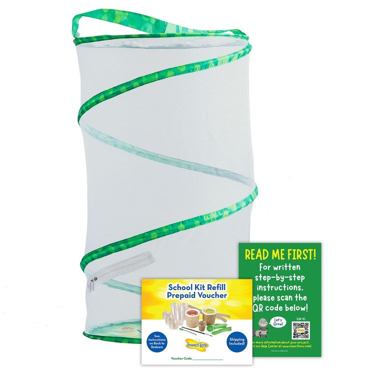 Insect Lore Butterfly Growing Classroom Prepaid Kit, Voucher for 33 Caterpillars, 1 of 4
