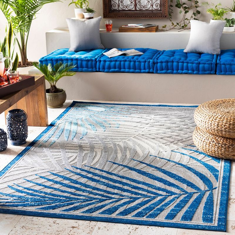Mark & Day Eleveld Rectangle Woven Indoor and Outdoor Area Rugs Dark Blue, 3 of 9