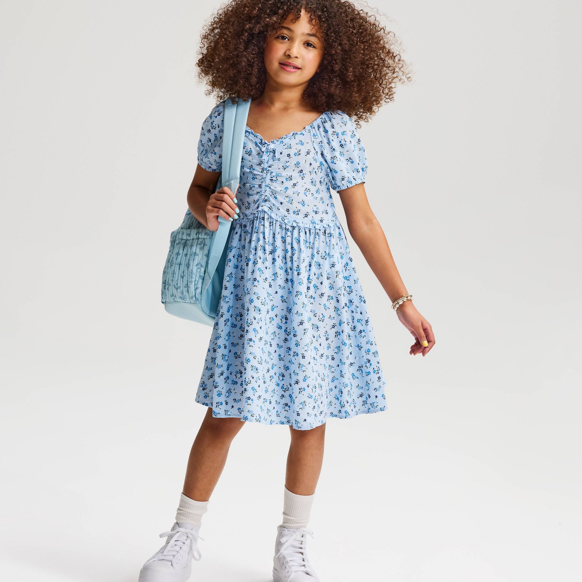Girls' Short Sleeve Woven Dress - Cat & Jack™