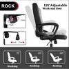 Executive Home Office Chair, Ergonomic Computer Desk Chair Bonded Leather, Adjustable Swivel Rolling Task Chairs Mid Back with Armrests - 4 of 4