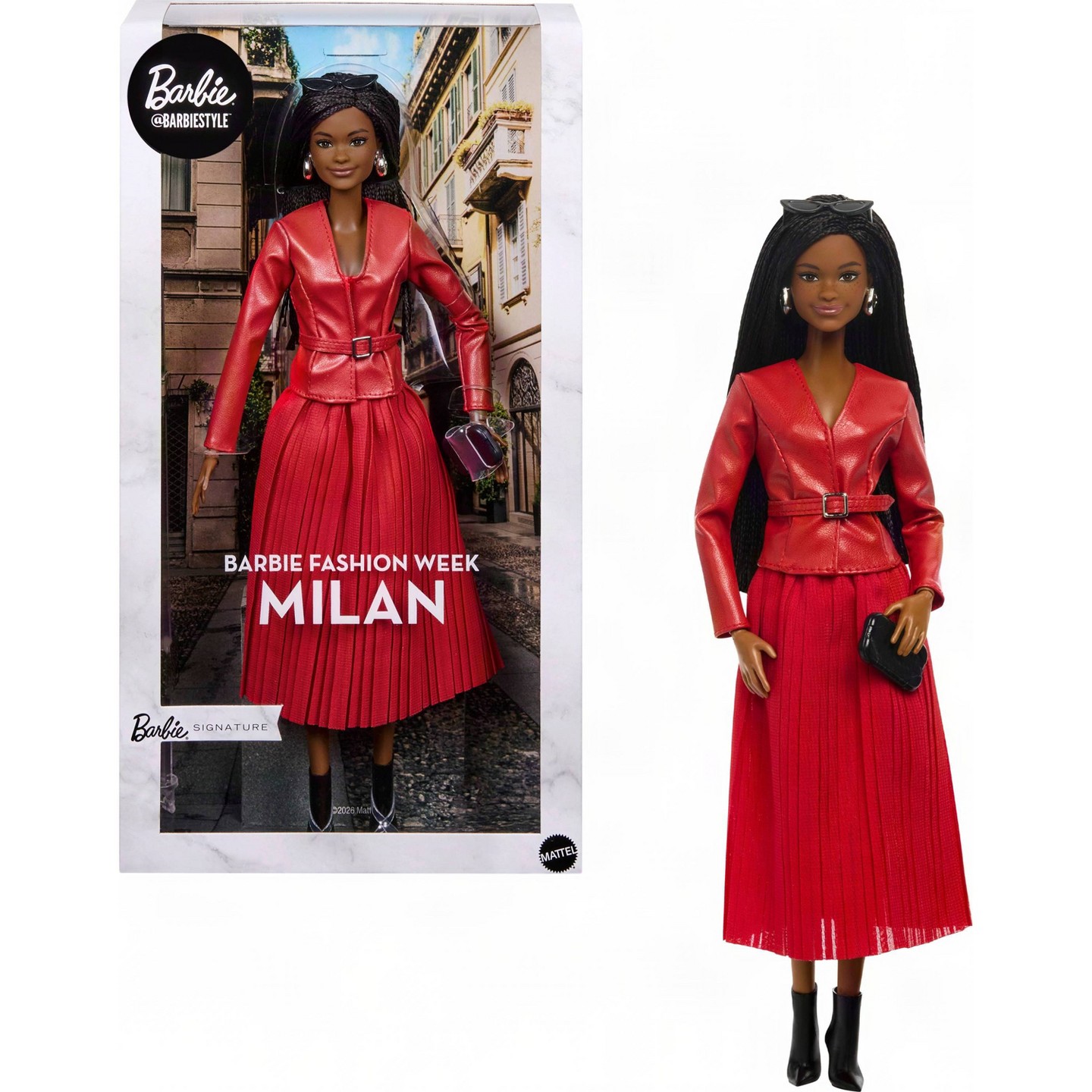 Детская кукла Barbie Signature Fashion Week Collectible Doll -Milan Street Style Outfit — фото 1