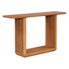 PAGED Minimalist Console Table with U-Base & Curved Corners, Entryway Sofa Side Table, Natural Wood Veneer Entryway Table - 2 of 4
