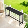 Karl Home Patio Fir Wood Black Bar Table - 2 of 4