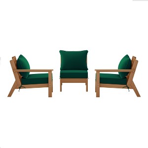 WestinTrends Avalon Outdoor Patio HDPE Sectional Sofa with Patio Cushions - 1 of 4