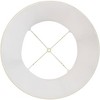 Imperial Shade Set of 2 Bell Lamp Shades Cream Large 13" Top x 19" Bottom x 11" High Spider Replacement Harp and Finial Fitting - 4 of 4