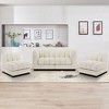 128” Chenille Sectional Couch, 4 Seater L Shape Modular Sofa Set for Living Room Office-Morden Fort - 2 of 4
