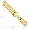 Black Bow Jewelry 5.5mm 10k Yellow Gold Solid Herringbone Chain Bracelet - 3 of 4