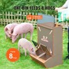 VEVOR Hog Feeder, 3.7 Bushel Capacity, Double Door Pig Feeder, Heavy Duty Steel Piglets Feeder, Multipurpose Trough Creep Feeder, Livestock Feeder - 3 of 4