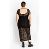 Women's Plus Size Cassie Lace Dress - black | CITY CHIC - 3 of 4