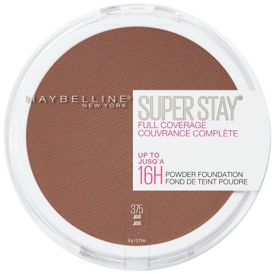 Photo 1 of Maybelline Super Stay Full Coverage Pressed Powder Foundation - 375 Java - 0.21oz NEW 