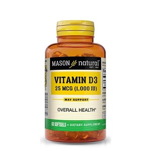 Mason Natural Vitamin D1000 IU Softgels, 60 Count - 1 of 4