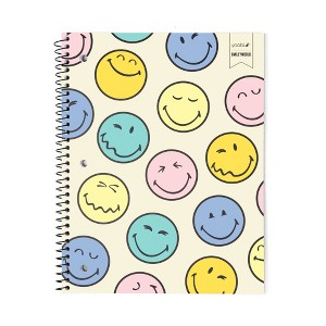 Yoobi SmileyWorld 1 Subject Notebooks 8"x10.5" Wide Ruled Multicolor Smiley - 1 of 4