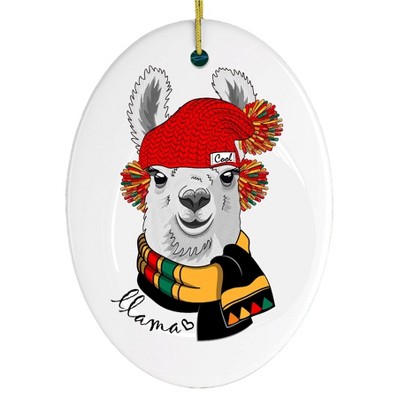 Winter Llama Ornament| OrnamentallyYou