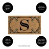 28" x 16" Monogram Coir Mat, Letter  "S" - 3 of 4