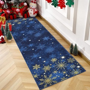 Christmas Rugs 2x3 Washable Area Rug Small Indoor Throw Rugs Xmas Decorative Rug Non-Slip - 1 of 4