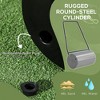 Heavy Duty Push/Tow Poly Lawn Roller, U-handle Garden Roller Filled with Water or Sand - 4 of 4