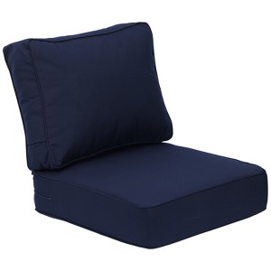 Aoodor Outdoor Patio Chair Cushions Set, Weather-Resistant Sunbrella Fabric Outdoor Cushion with Individual Pocket Springs - 1 of 4