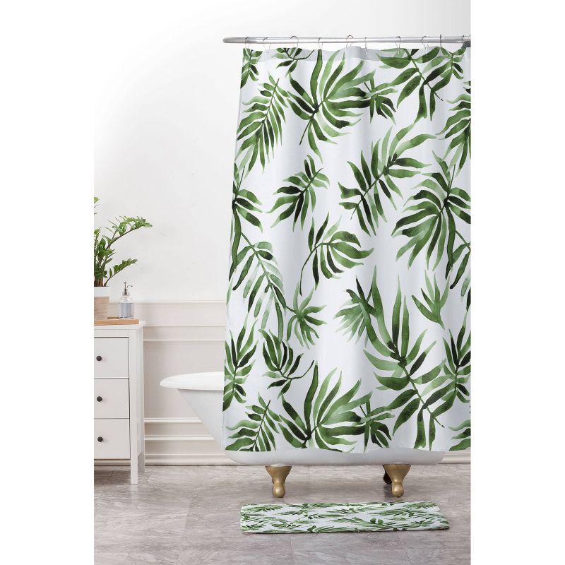 Marta Barragan Camarasa Leaf Shower Curtain Green - Deny Designs, 4 of 7