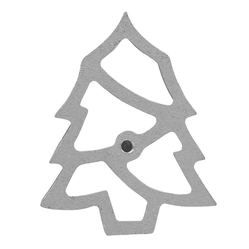 O'Creme Rosette-Iron Mold, Cast Aluminum Modern Christmas Tree Shape, 2 of 3