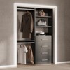Closet Organizer System with Tower and Drawers, Wood Tower Closet Storage for Walk In Closets - 2 of 4