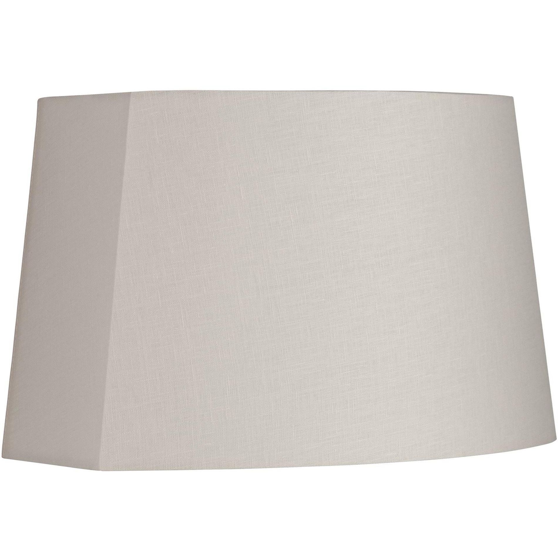 Springcrest Ivory Medium Modified Oval Lamp Shade 12.5" Wide and 10" Deep at Top x 15" Wide and 11" Deep at Bottom x 10" Height (Spider) Replacement