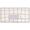 Cocoon Design Retro Warped Grid Black and White Desk Mat - 2 of 4