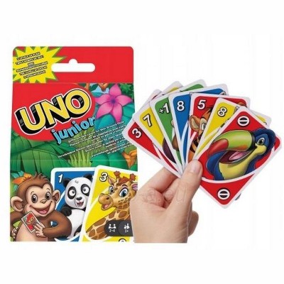 Mattel Board Game UNO Junior Series of Uno Card Game Solitaire Casual Party  Board UNO No