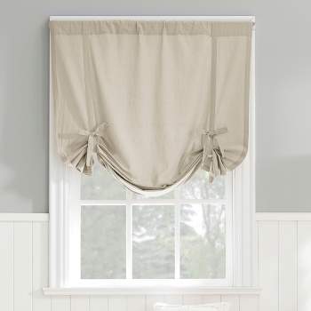 42"x63" Archaeo Light Filtering Washed Cotton Tie-Up Window Shade