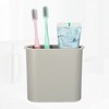 Unique Bargains Wall Mount Toothbrush Holder 4.65"x2.13"x4.25" 1 Pc - 4 of 4